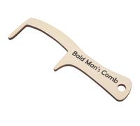 MAJORMENCH Peine de Madera para Hombre Calvo Dientes Anchos, Diseño de Precisión Que Evita Rasguños, Adecuado para Disfraces de Payaso de Comedia