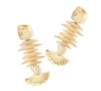MAJORMENCH Pendientes de Aleación para Mujer Diseño Creativo de Hueso de Pez Pendientes Colgantes Elegantes y Duraderos Regalo para Señora y Novia Moda Exclusiva Color Color Aleatorio