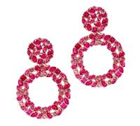 MAJORMENCH Pendientes de Tachuela para Mujer con Diseño Geométrico Pendientes de Aleación con Incrustaciones de Circonitas Ligeros y Decorativos Joyas de Moda para Combinar Atuendo