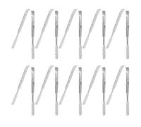 MAJORMENCH Pinzas para Hielo de Acero Inoxidable 10piezas, Compactas y Versátiles para Servir Azúcar y Cubitos de Hielo en Cocina y Barbacoa