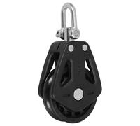 MAJORMENCH Polea Giratoria de Doble Nylon Rodamiento de Acero Inoxidable, Rueda para Cable y Cuerda, Accesorio para Polea de Vela y Gimnasio, Uso en Barcos y Actividades Náuticas