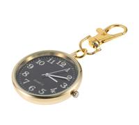 MAJORMENCH Reloj de Bolsillo Llavero Negro, Cuarzo y Vidrio, Unisex | Llavero Hebilla, Diseño Ligero, Visualización Fácil y Brillo Nocturno Color Aleatorio