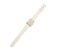 MAJORMENCH Reloj de Pulsera Correa de Piel Sintética y Caja de Acero Inoxidable, Diseño Delicado y Números Luminosos para Mujer Adecuado para Ocasiones Casuales