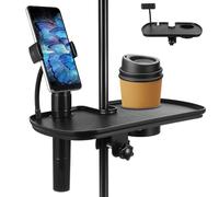 MAJORMENCH Soporte para Micrófono de Escritorio en Abs Negro, Accesorio Resistente y Conveniente para Ofrecer Discursos y Asistir a Reuniones
