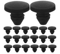 MAJORMENCH Tapones Cónicos para Sellado y Protección de Agujeros 20 de Silicona Negra Resistentes a Alta Temperatura y Amortiguación de Vibraciones, Ideales para Muebles y Herramientas