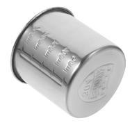 MAJORMENCH Taza Medidora con Escala Precisa Plateada de Acero Inoxidable con Función de Calentamiento y Mezcla Varios estilos para Hornear Adecuado para Cocina y Repostería Varios estilos