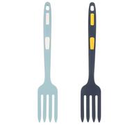 MAJORMENCH Utensilios de Cocina de Silicona Resistentes al Calor, Batidor Flexible sin Costuras Mango Largo para Preparación de Comidas, Pack de 2 Piezas Reutilizable