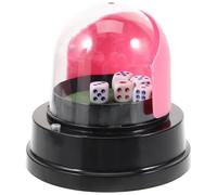 MAJORMENCH Vaso de Dados eléctrico de plástico para KTV y Bares, cubilete con Dados, fácil de Llevar y operar, con Dados incluidos, para Juegos de Mesa Color Aleatorio