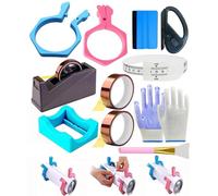 Majreey Kits de pellizco de vasos de sublimación, abrazadera perfecta para vasos de sublimación de 20 onzas, herramienta de agarre perfecta para papel de sublimación y suministros de vidrio (azul,