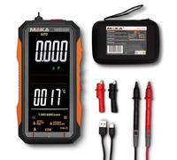 MAKA Multímetro digital Pro 6000counts - USB-C recargable - True RMS - Miss voltaje, corriente, capacidad, continuidad, resistencia, frecuencia, NCV y temperatura - Cat III 600V