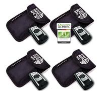 MakakaOnTheRun Funda para llave de coche - Keyless Go Protección con 2 compartimentos de protección RFID, funda para llaves de coche para todos los vehículos de la UE, Asia y América