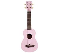 Makala mk-ss-pnk Shark Puente - Ukelele soprano (con Vintage Acabado Satinado - Carcasa Rosa