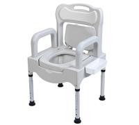 Makamsui Baño de noche, inodoro de cabecera, silla de inodoro para adultos, altura ajustable, para personas mayores, inodoros portátiles para uso doméstico, adecuado para discapacitados y ancianos,