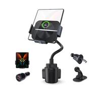 MAKAQI Cargador Inalámbrico Coche para Z Fold 6/5/4/3/2, Qi Wireless Car Charger Soporte con Bloqueo Automático Rápida Salida de Aire para Samsung Galaxy Fold 3/Galaxy Z Fold 2, iPhone 16/15/14/13/12