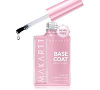 Makartt Base Coat 15 ml - Hema-Free Easy Removal Base Coat UV Gel Polish Sock-Off Bases Coat, No Filing, Damage Free for Weak & Thin Nails, UV/LED Lamp Needed, Beginner-Friendly
