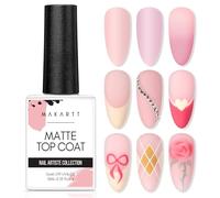 Makartt No Wipe Top Coat Semipermanente - Matte Capa Superior, Larga Duración Esmalte Semipermanente Uñas Top Coat de UV LED Soak Off Uñas Gel de Perfecto para Principiante, Manicura Profesional