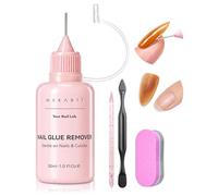 Makartt Quitaesmalte, 30 ml con punta de precisión, quitaesmalte suave para uñas postizas y tips, fácil de aplicar sin necesidad de remojar, ideal para principiantes