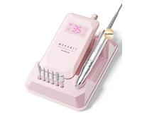 Makartt Taladro de uñas sin escobillas: 60 W 35000 RPM, archivo E | Motor sin escobillas, par de torsión de 489,5 gf· cm, bajo calor, baja vibración, tiempo de funcionamiento de 8.5 horas