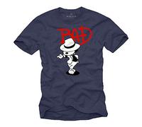 MAKAYA Camiseta con Perro Bailando - Bad - Snoop Jackson Gris Talla XXL