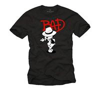 MAKAYA Camiseta con Perro Bailando - Bad - Snoop Jackson Negro Talla XXL
