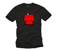 MAKAYA Camiseta con Perro Hombre - Snoop Dog - Negro XL