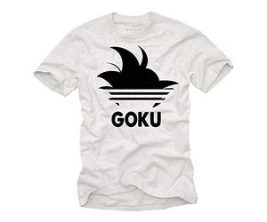 MAKAYA Camiseta Goku para Hombre - Pelo Dragon Hair Roshi Son Master Ball Blanco XXXXXL