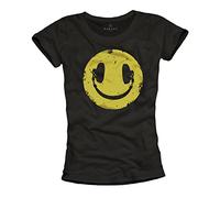 MAKAYA Camiseta Musica House para Mujer - Negra L