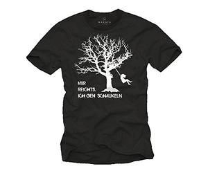 MAKAYA Camisetas graciosas con Frases - Ya he Tenido Suficiente Estoy meciendo - Negro XXXL