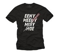 MAKAYA Negan Camiseta Lucille Rick Daryl Dixon Walking Dead Negra S