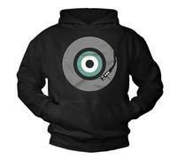MAKAYA Sudadera Hombre Dibujo Vinjy Hiphop Logo Sweatshirt Swater Regalos Originales para Musicos Pullover con Capucha Negra M