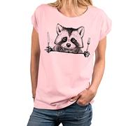 MAKAYA T-Shirt Mujer Manga Corta - Camiseta con Mensaje Gracioso Divertida Regalo Chica Rosa L
