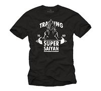 MAKAYA Training To Go Super Saiyan - Camiseta Hombre - Son Goku Dragon XXXXL