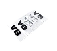 MAKAZHZZRM Coche 3D ABS V8 HSE Tronco Trasero Palabras Letra Logo Emblema Insignia Calcomanías Etiqueta Engomada for Land Rover Discovery 3 4 Freelander 2 Accesorios(Gray V8)