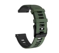 MAKAZHZZRM Compatible Fit For Samsung Gear S3 Frontier Band 20 mm 22 mm Silicona Compatible Fit For Samsung Galaxy Watch 42 mm 46 mm/3 41 mm 45 mm/Active 1/S2 Correa de pulsera(Armygreen black,20mm)