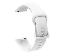 MAKAZHZZRM Correa de silicona de 20 mm y 22 mm compatible Fit For Polar Pacer, Ignite 2, Unite Sport y Polar Vantage M2, Grit X Pro.(White,20mm)