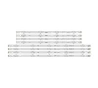 MAKAZHZZRM Tira de LED de 8 Piezas for televisores de 49" (49UH6030, 49UF640V, 49UK6200, 49UK6300PLB, 49LK5700PSC, 49UJ6300, 49LK5700, 49LJ5550, NC490DGG-AAFX1-41CA)