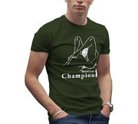 Makdi Breakfast of Champions Parody Camiseta Verde Militar de Hombre Size L