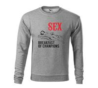 Makdi Breakfast of Champions Sex Parody Sudadera Gris Unisex Size XL