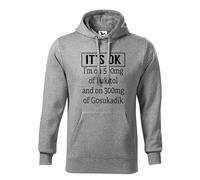 Makdi Its Ok Im On 500Mg of Fukitol 300Mg Fukitol 500mg - Funny Gag Fuck it All Sudadera con Capucha Gris Unisex Size XXL