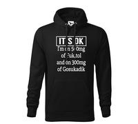 Makdi Its Ok Im On 500Mg of Fukitol 300Mg Fukitol 500mg - Funny Gag Fuck it All Sudadera con Capucha Negra Unisex Size S