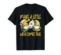 Make A Little Wish Dandelion Gnome Graphic For Gardener Camiseta