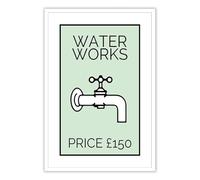 “Make a Splash in Business” Poster - Water & Plumbing Themed Entrepreneur Art, Funny Motivational Print for Startup Office, Home Decor (Unframed,08x12inch(20x30cm))