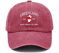 Make America Go Away, gorra de béisbol de Groenlandia, gorra de béisbol Make America Go Away, Claret-NZ-1, 53