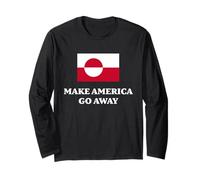 Make America Go Away, Greenland Flag Manga Larga