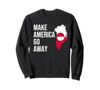 Make America Go Away Greenland Flag Sudadera