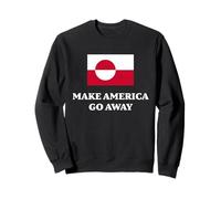 Make America Go Away, Greenland Flag Sudadera
