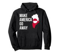 Make America Go Away Greenland Flag Sudadera con Capucha