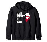 Make America Go Away Greenland Flag Sudadera con Capucha
