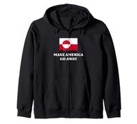 Make America Go Away, Greenland Flag Sudadera con Capucha
