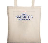 Make America Great Again - Bolsa de algodón ecológico natural, color beige, beige, Talla única